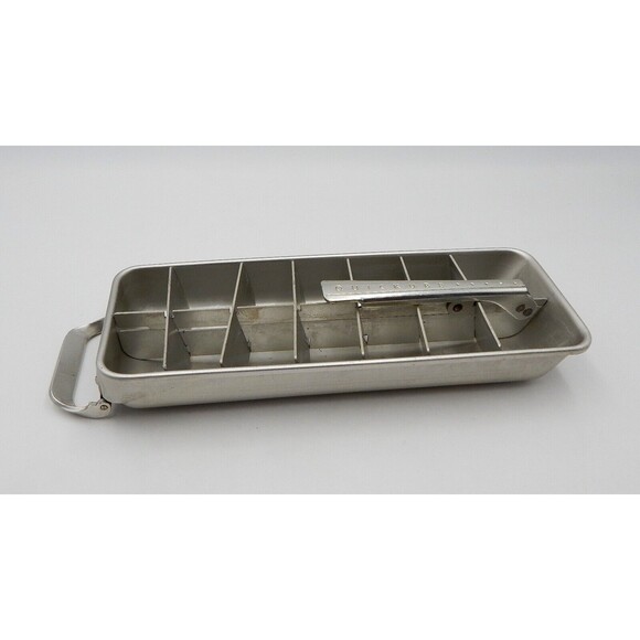 Frigidaire Single Ice Cube Tray 1950's Quickube Quick Release Aluminum Vintage - Picture 1 of 13